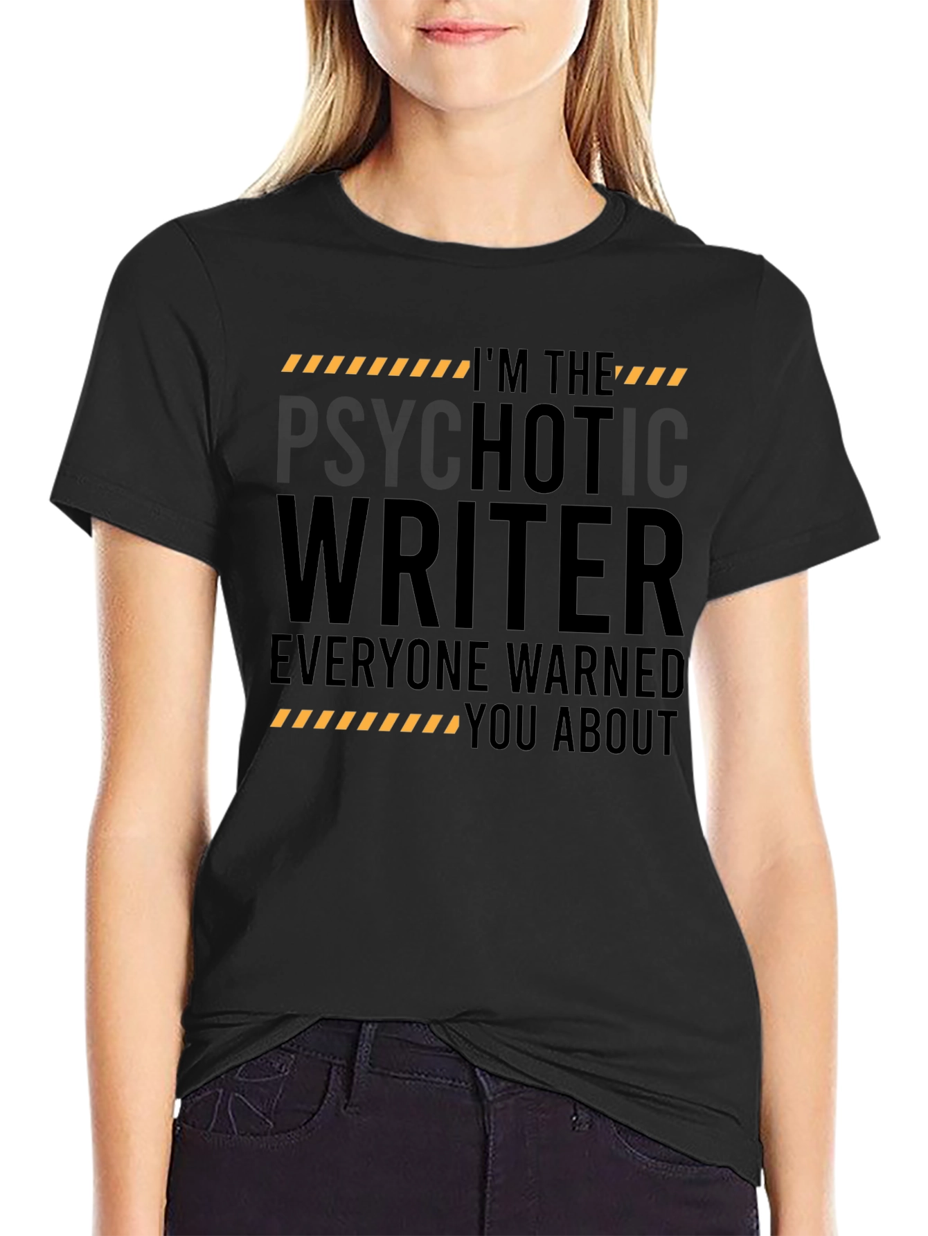 Psychotic Writer T-Shirt - Warning Novelty Tee