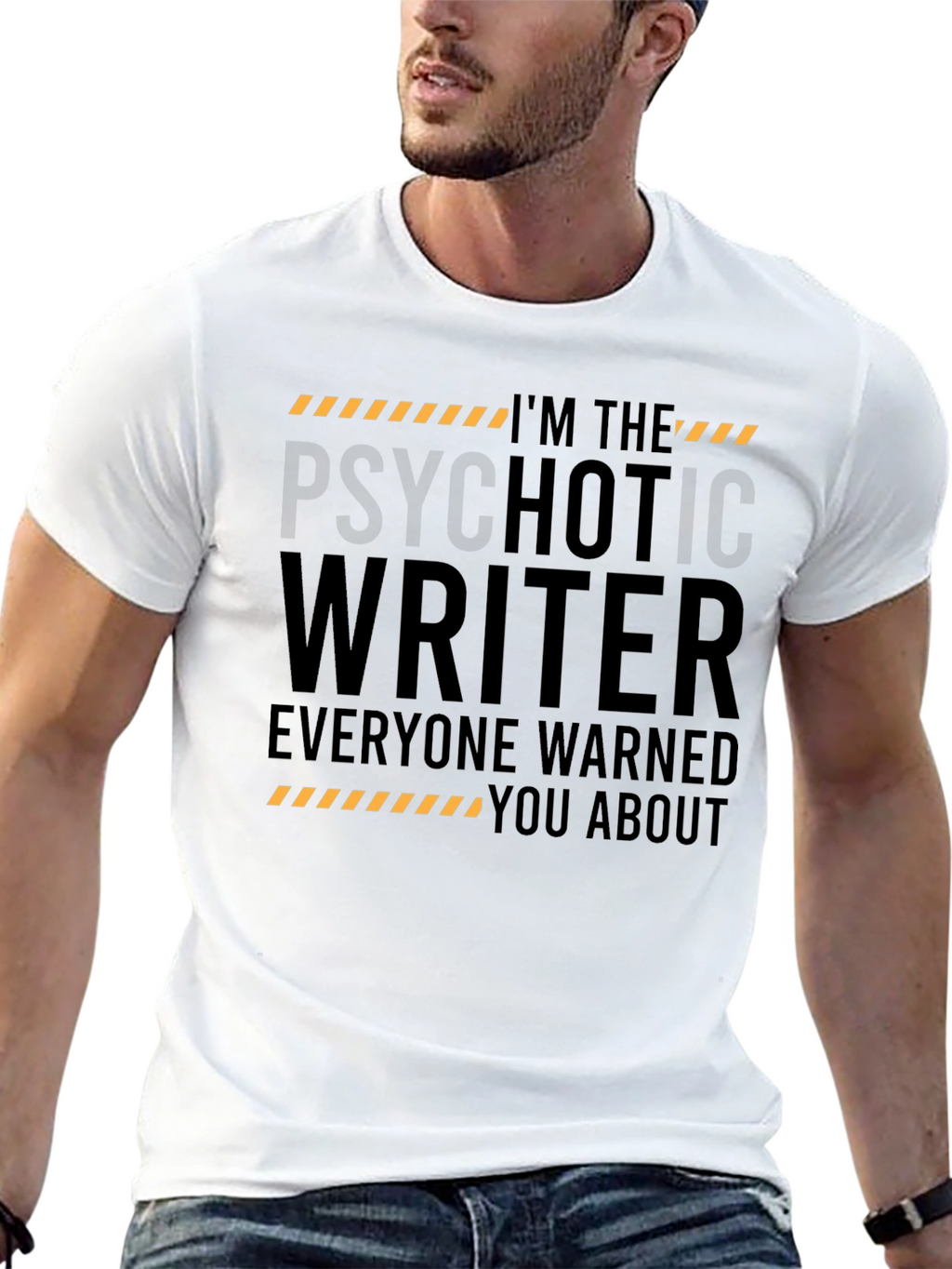 Psychotic Writer T-Shirt - Warning Novelty Tee