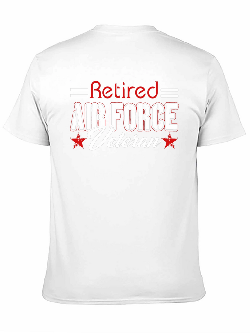 Retired Air Force Veteran Black T-Shirt