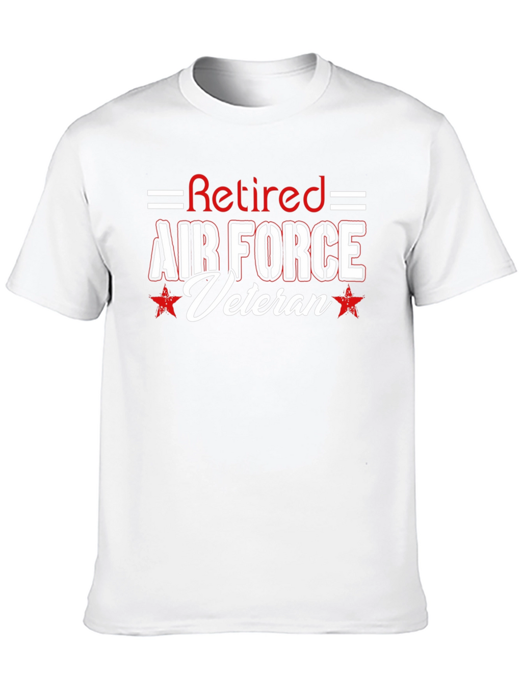 Retired Air Force Veteran Black T-Shirt