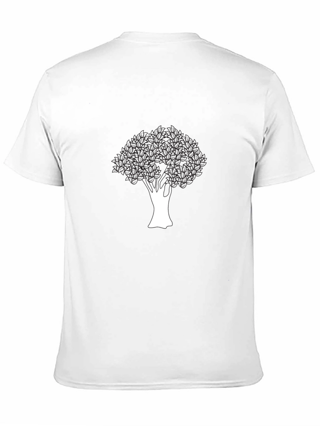 Modern Tree Graphic Black T-Shirt