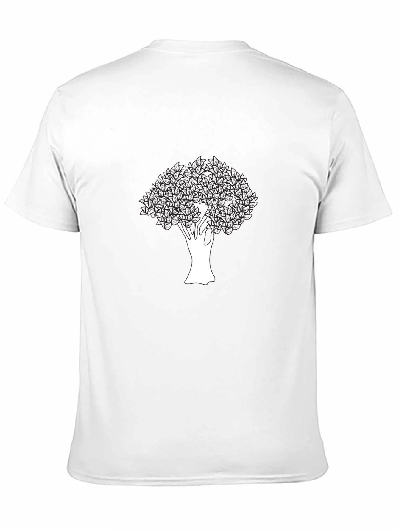 Modern Tree Graphic Black T-Shirt