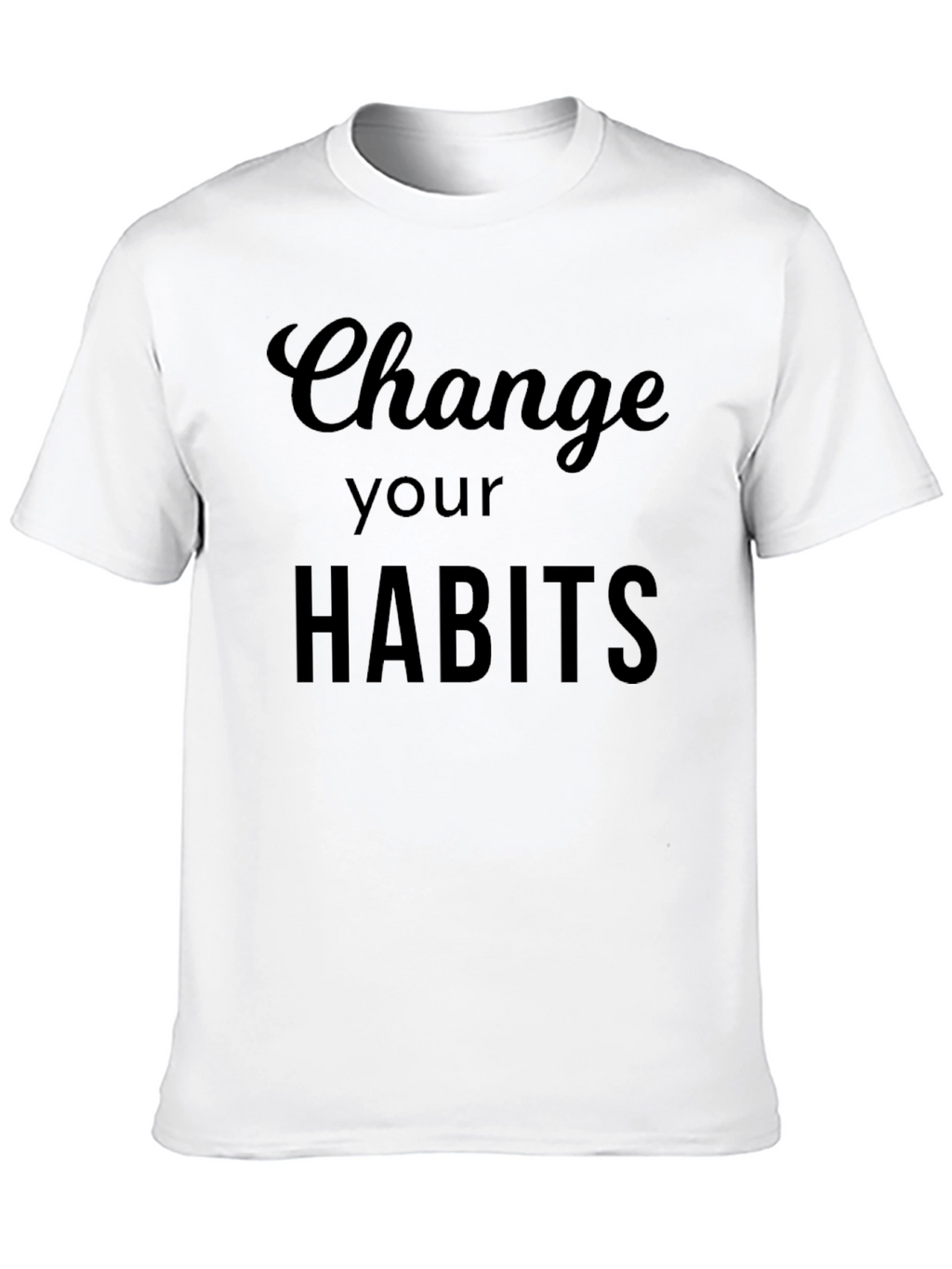 Change Your Habits Black Graphic Tee