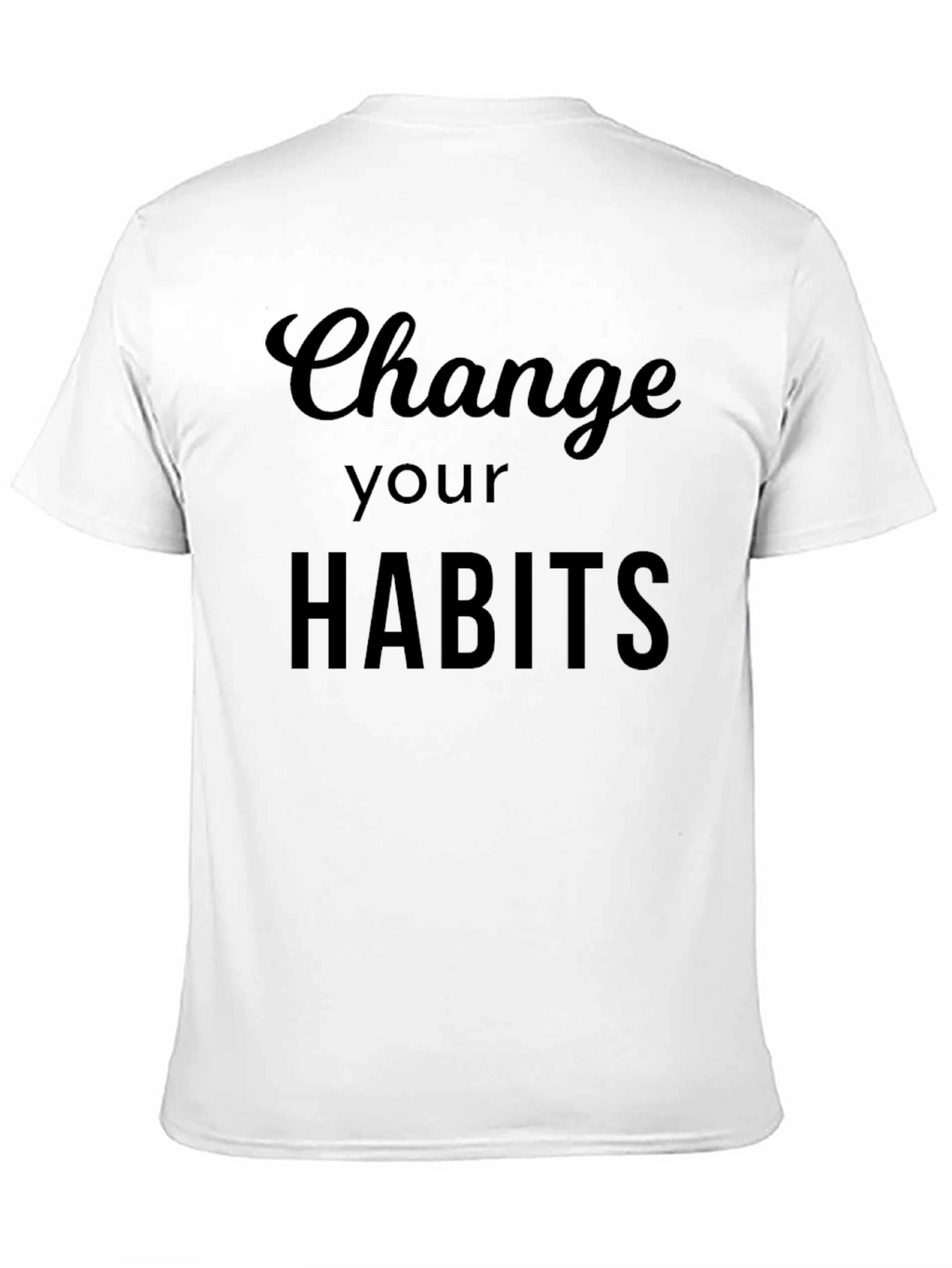 Change Your Habits Black Graphic Tee