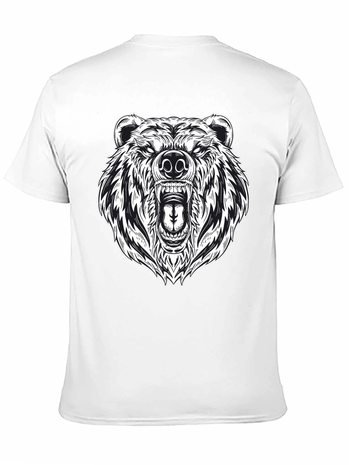 Grizzly Bear Graphic Tee - Black