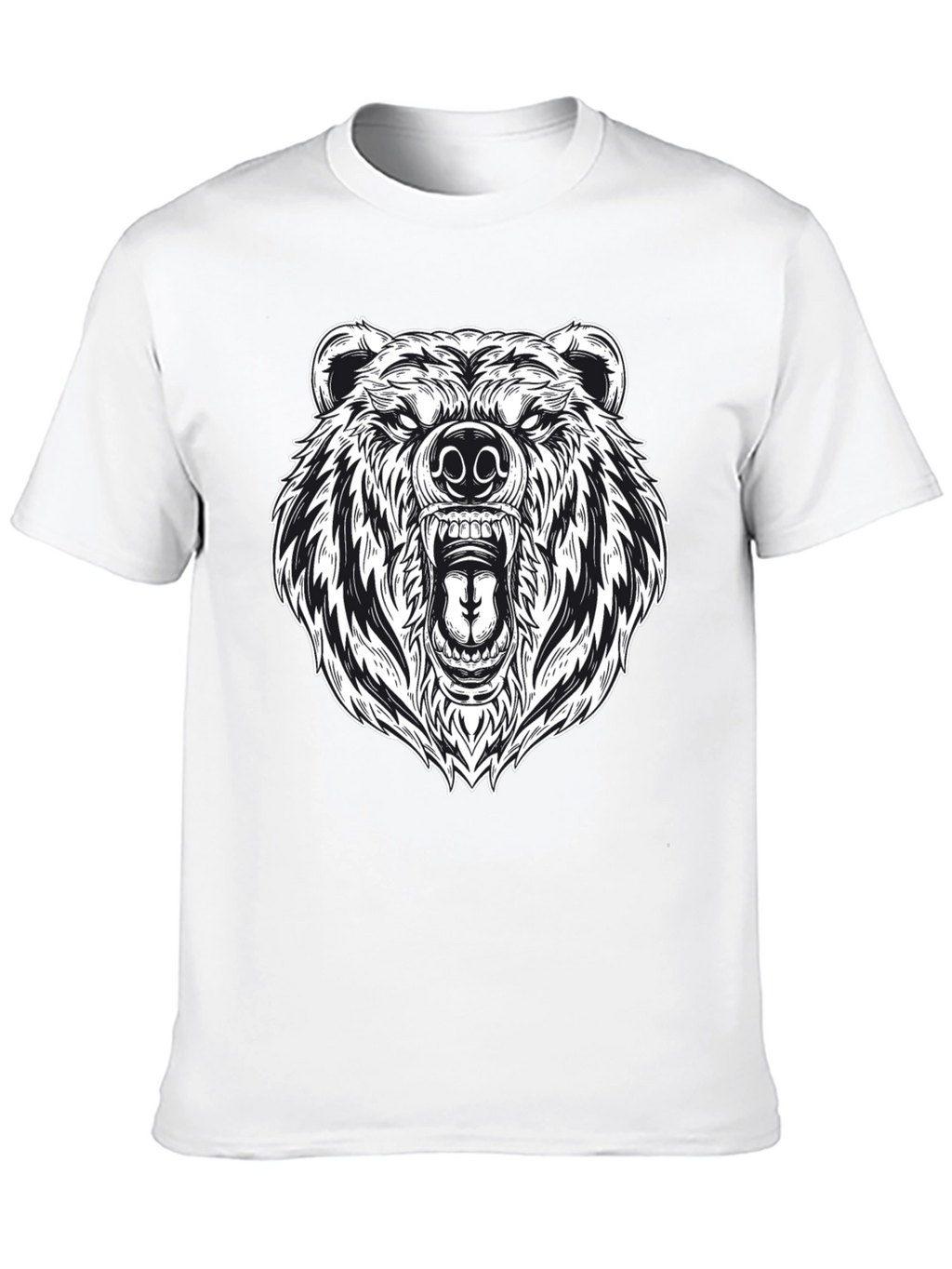 Grizzly Bear Graphic Tee - Black
