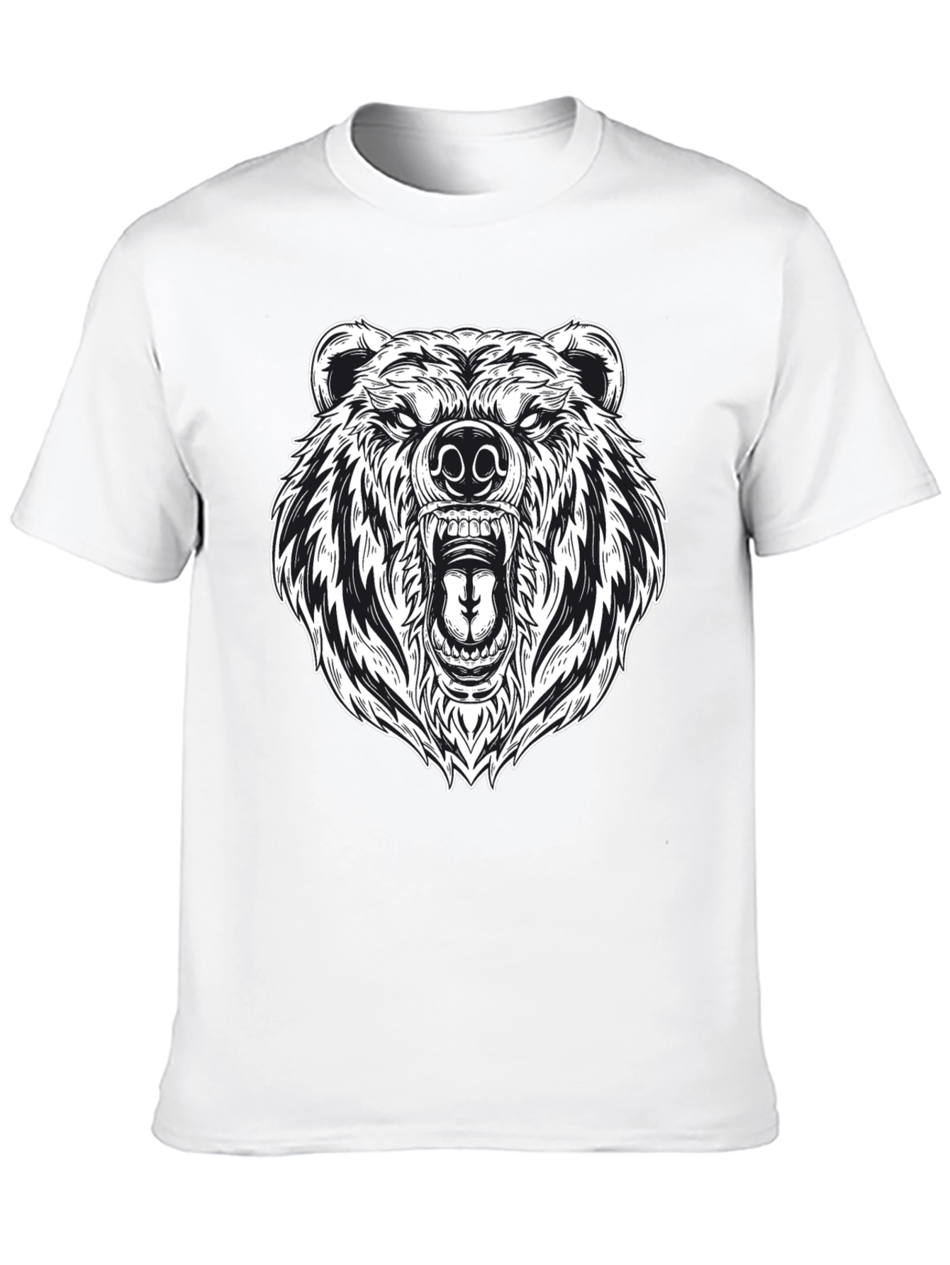 Grizzly Bear Graphic Tee - Black