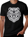 Grizzly Bear Graphic Tee - Black