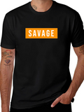 Mens Savage Graphic Tee - Bold Streetwear Style