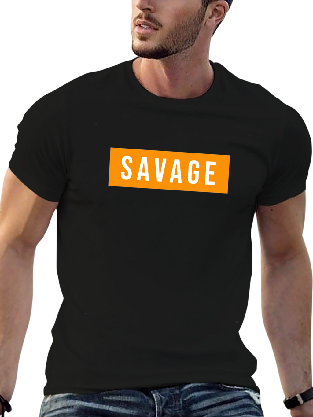 Mens Savage Graphic Tee - Bold Streetwear Style
