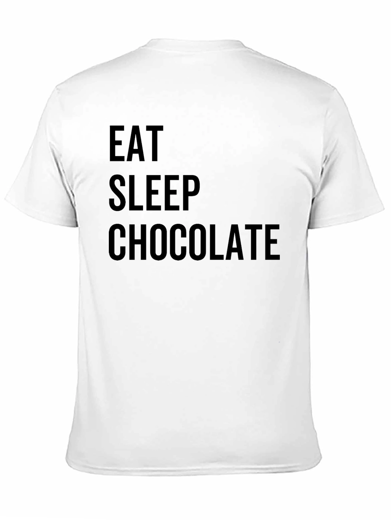 Eat Sleep Chocolate Black T-Shirt