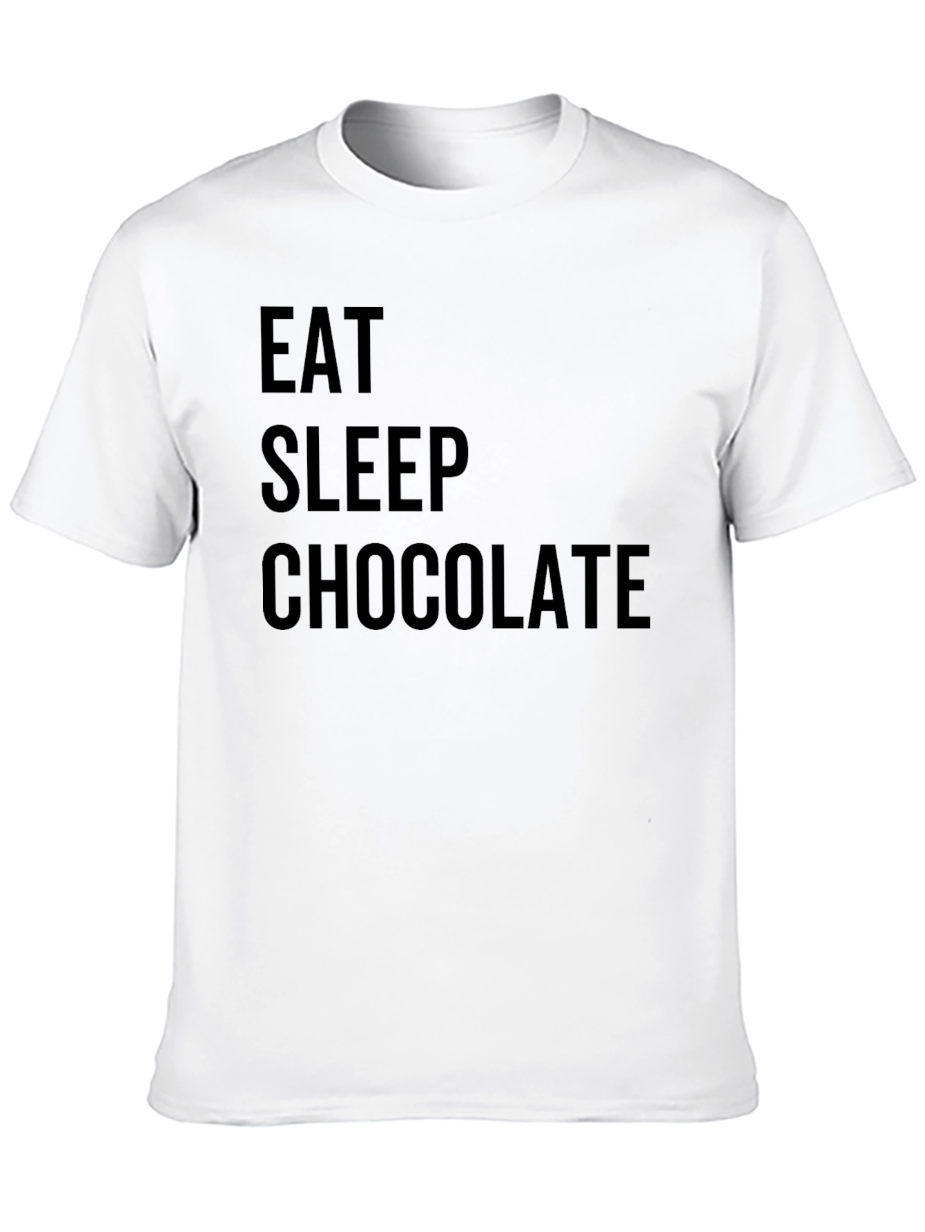Eat Sleep Chocolate Black T-Shirt