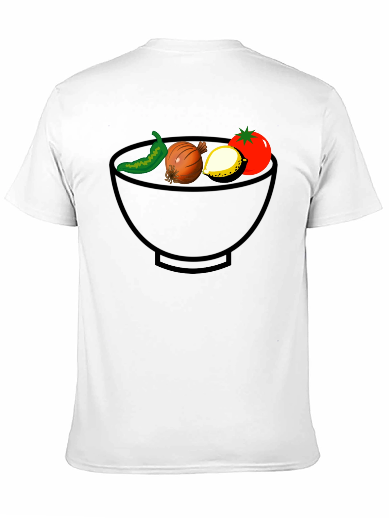 Veggie Bowl Graphic Tee - Unisex Black T-Shirt