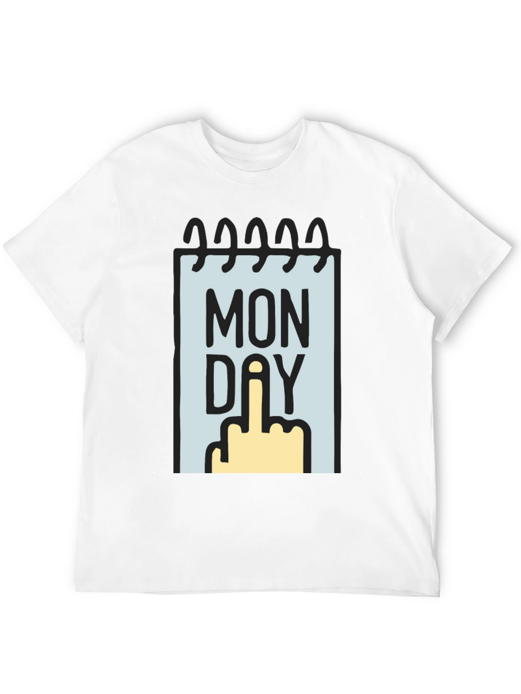Monday Middle Finger Graphic Tee