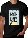 Monday Middle Finger Graphic Tee