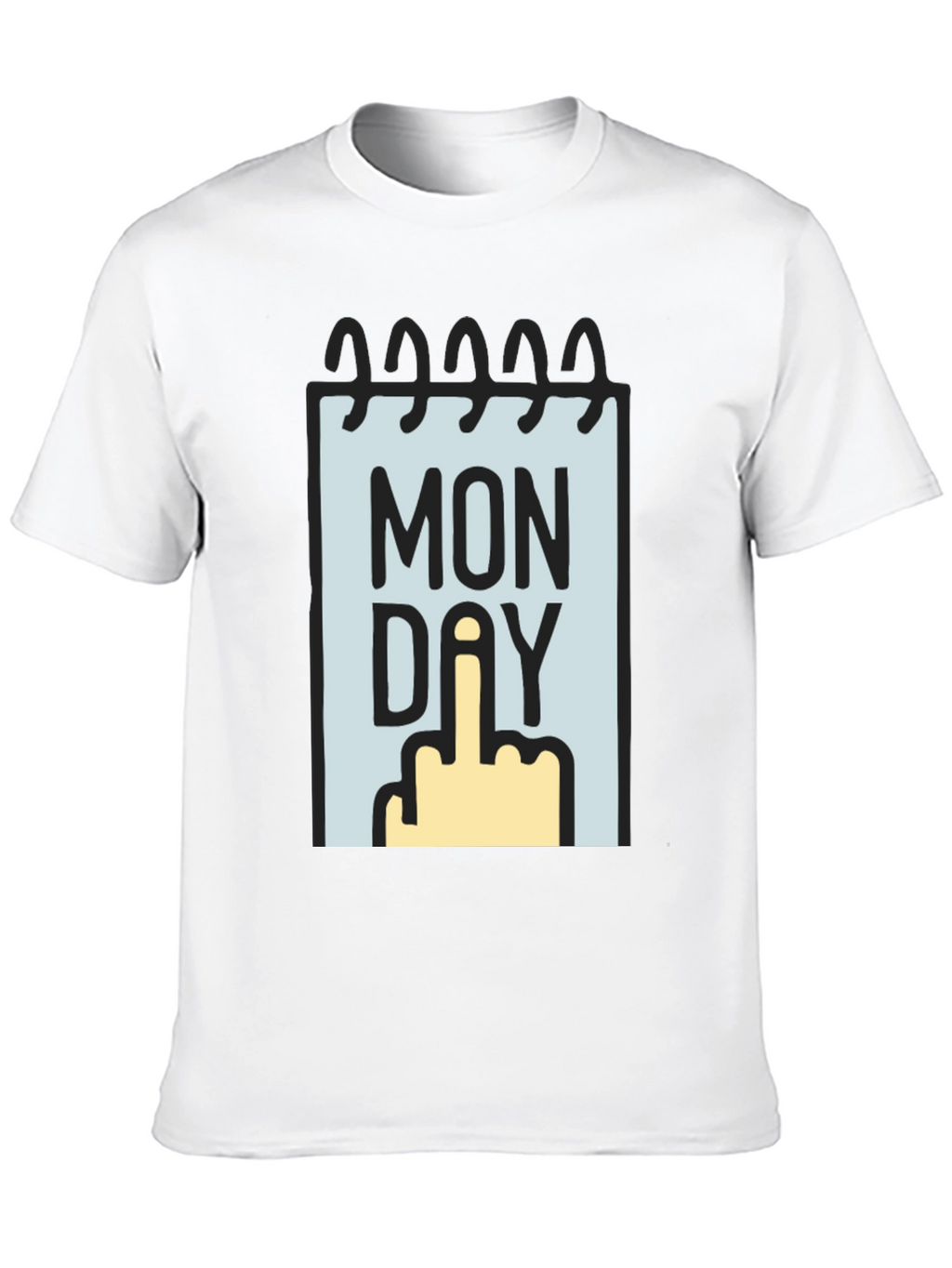 Monday Middle Finger Graphic Tee
