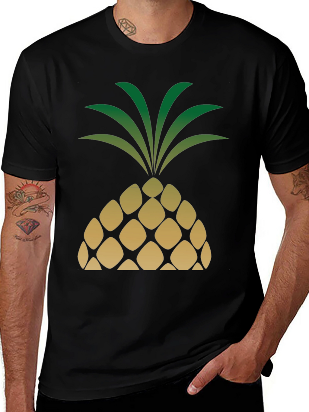 Pineapple Graphic T-Shirt - Tropical Vibe