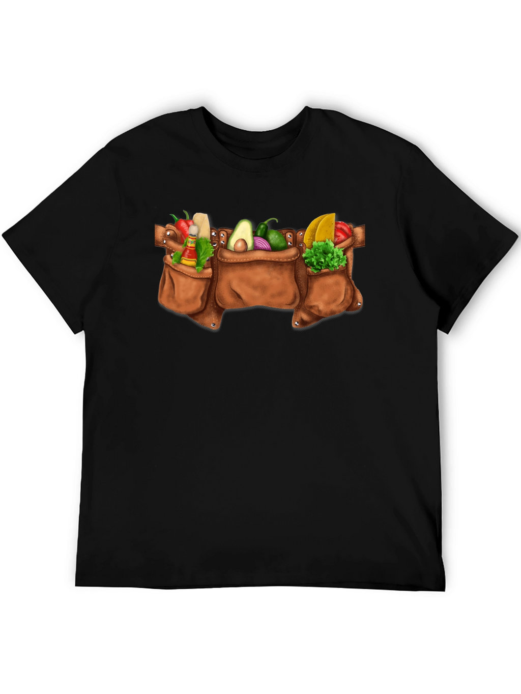 Taco Tool Belt Graphic Tee - Black Cotton T-Shirt