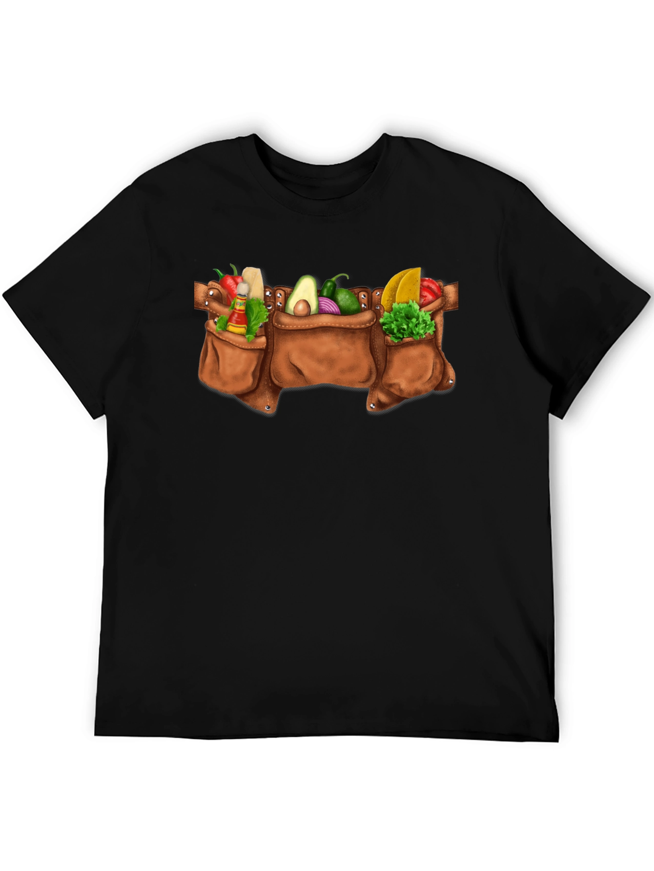 Taco Tool Belt Graphic Tee - Black Cotton T-Shirt