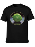 Lime Still Life Black T-Shirt