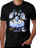 Spooky Cute Ghostly Fortune Teller Graphic Tee
