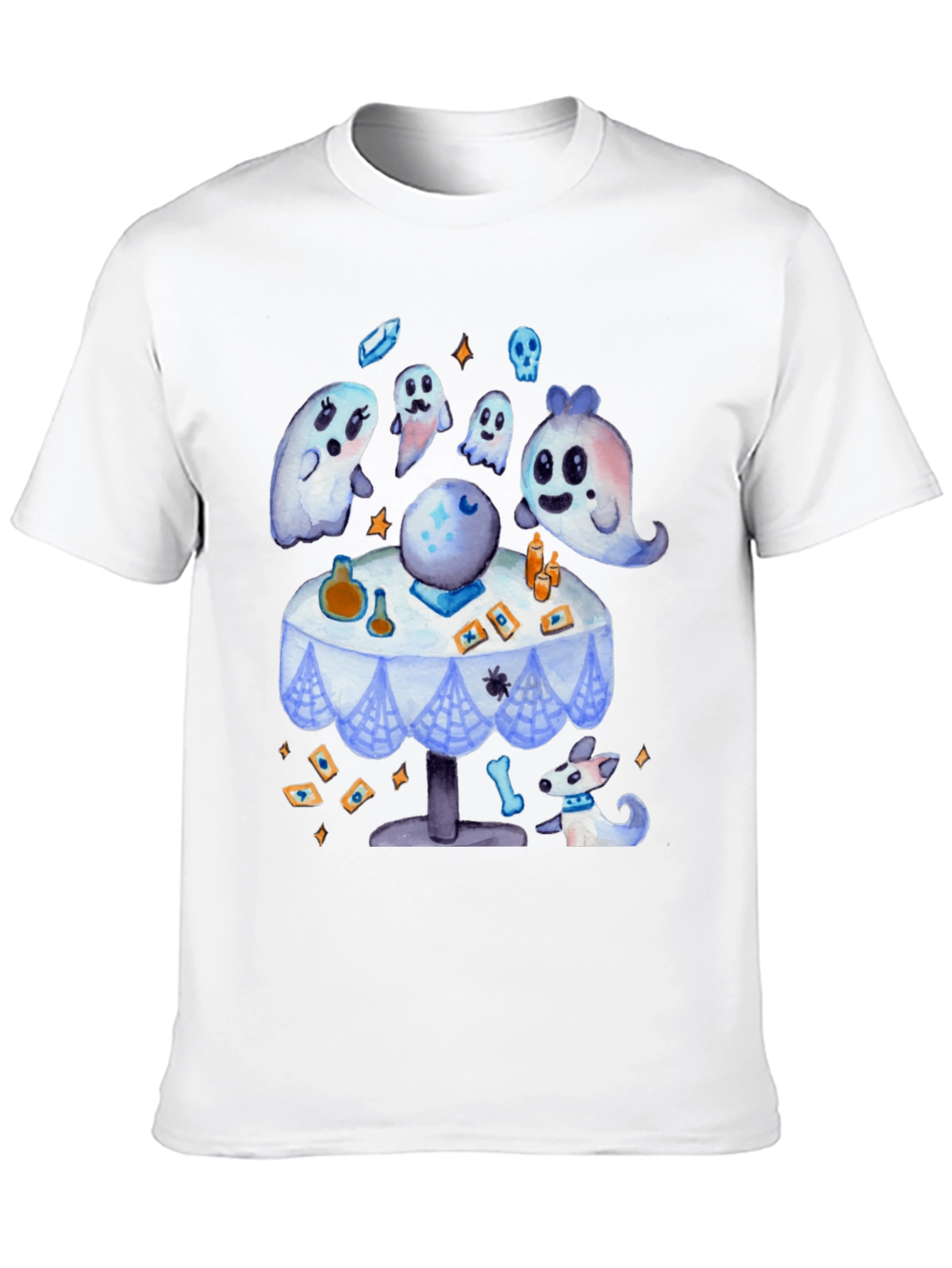 Spooky Cute Ghostly Fortune Teller Graphic Tee