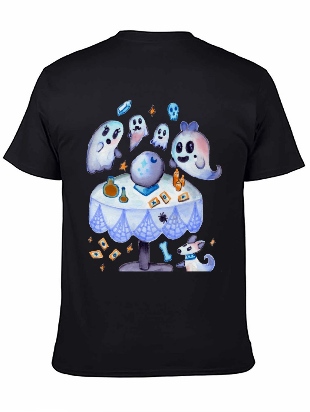 Spooky Cute Ghostly Fortune Teller Graphic Tee