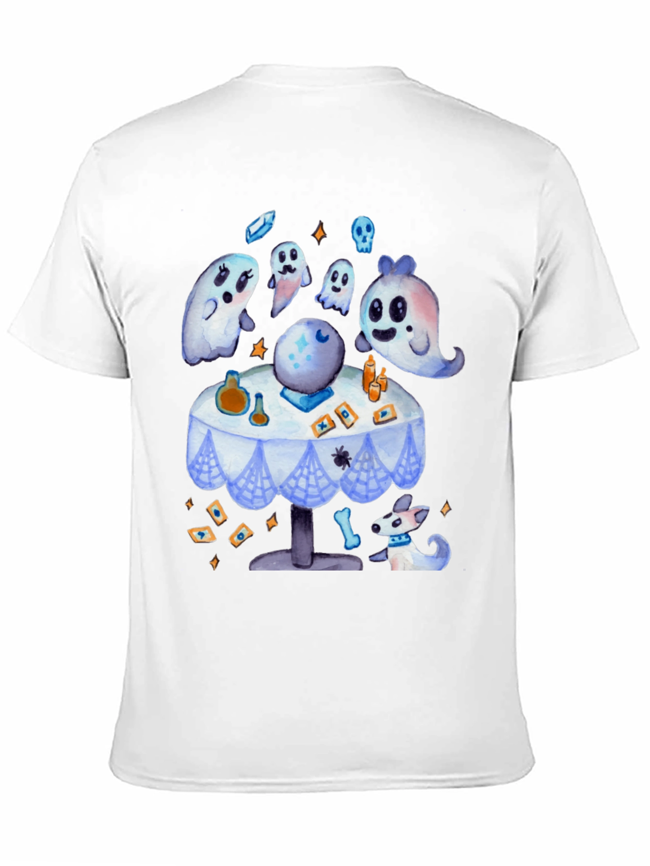 Spooky Cute Ghostly Fortune Teller Graphic Tee