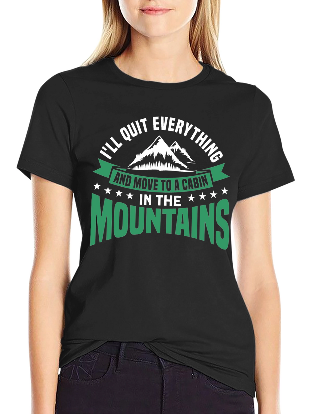 Cabin in the Mountains Graphic T-Shirt