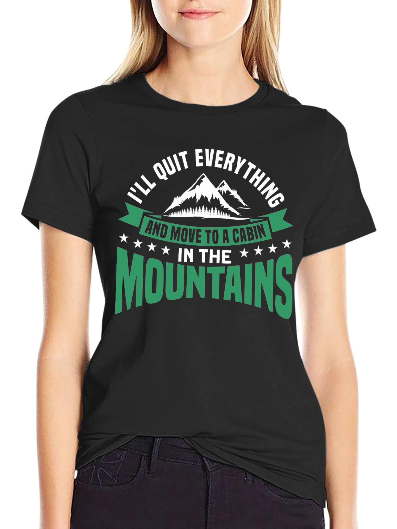 Cabin in the Mountains Graphic T-Shirt
