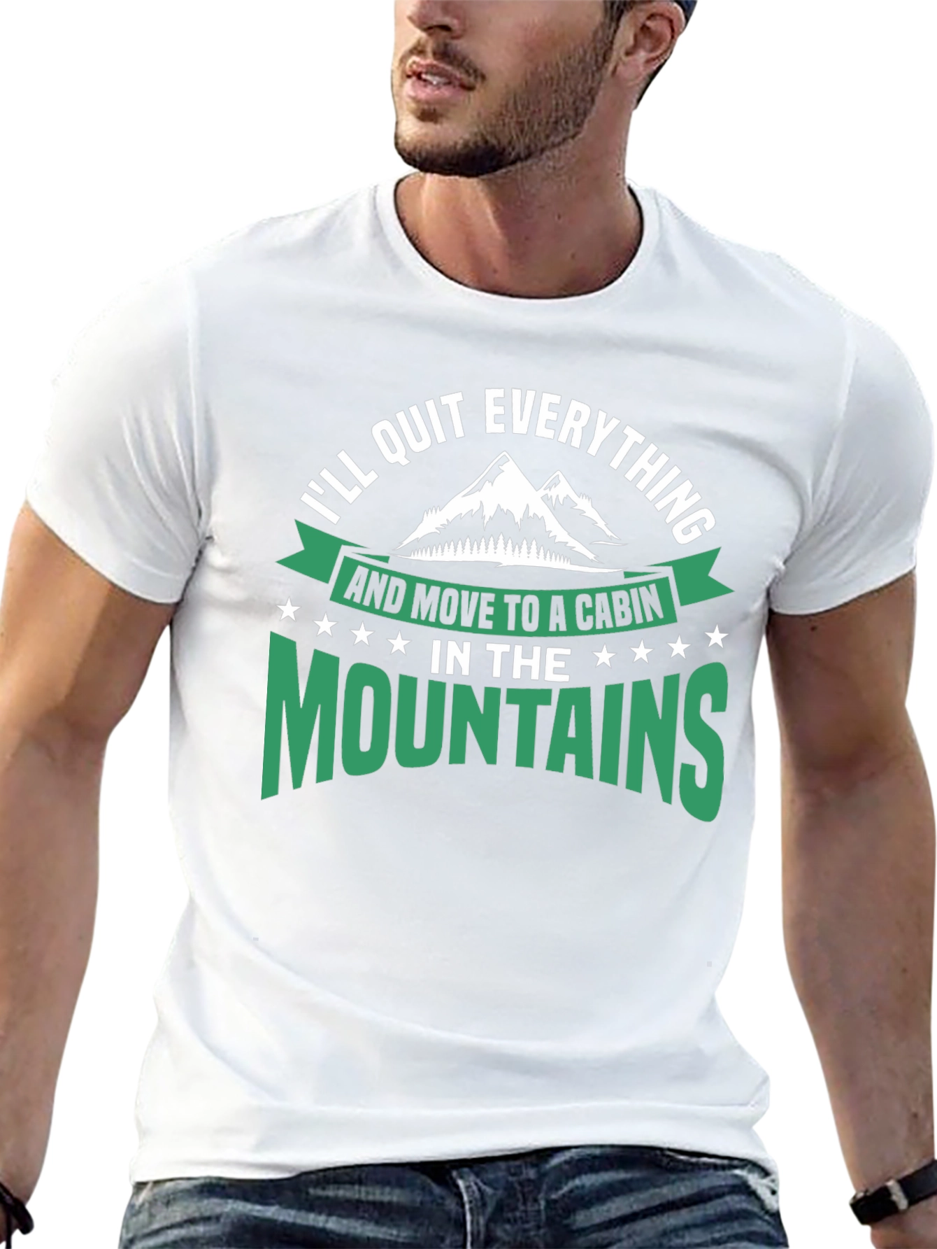 Cabin in the Mountains Graphic T-Shirt