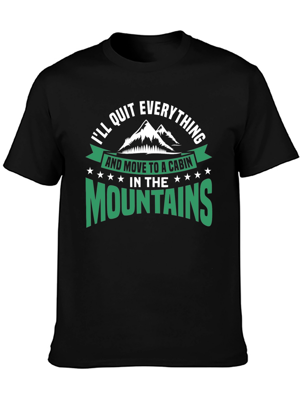 Cabin in the Mountains Graphic T-Shirt