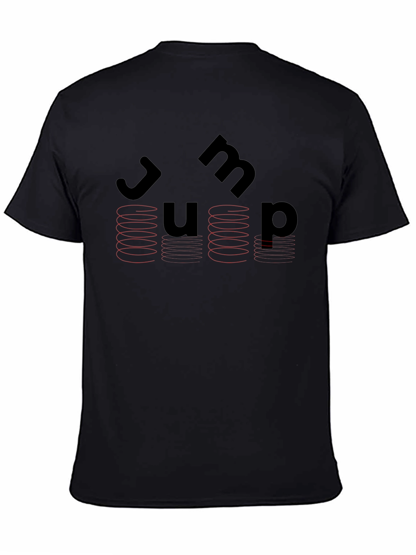 Jump Graphic Tee - Black Novelty T-Shirt