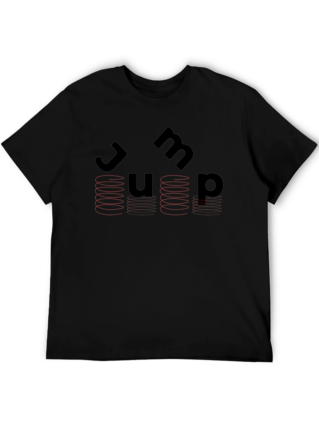 Jump Graphic Tee - Black Novelty T-Shirt