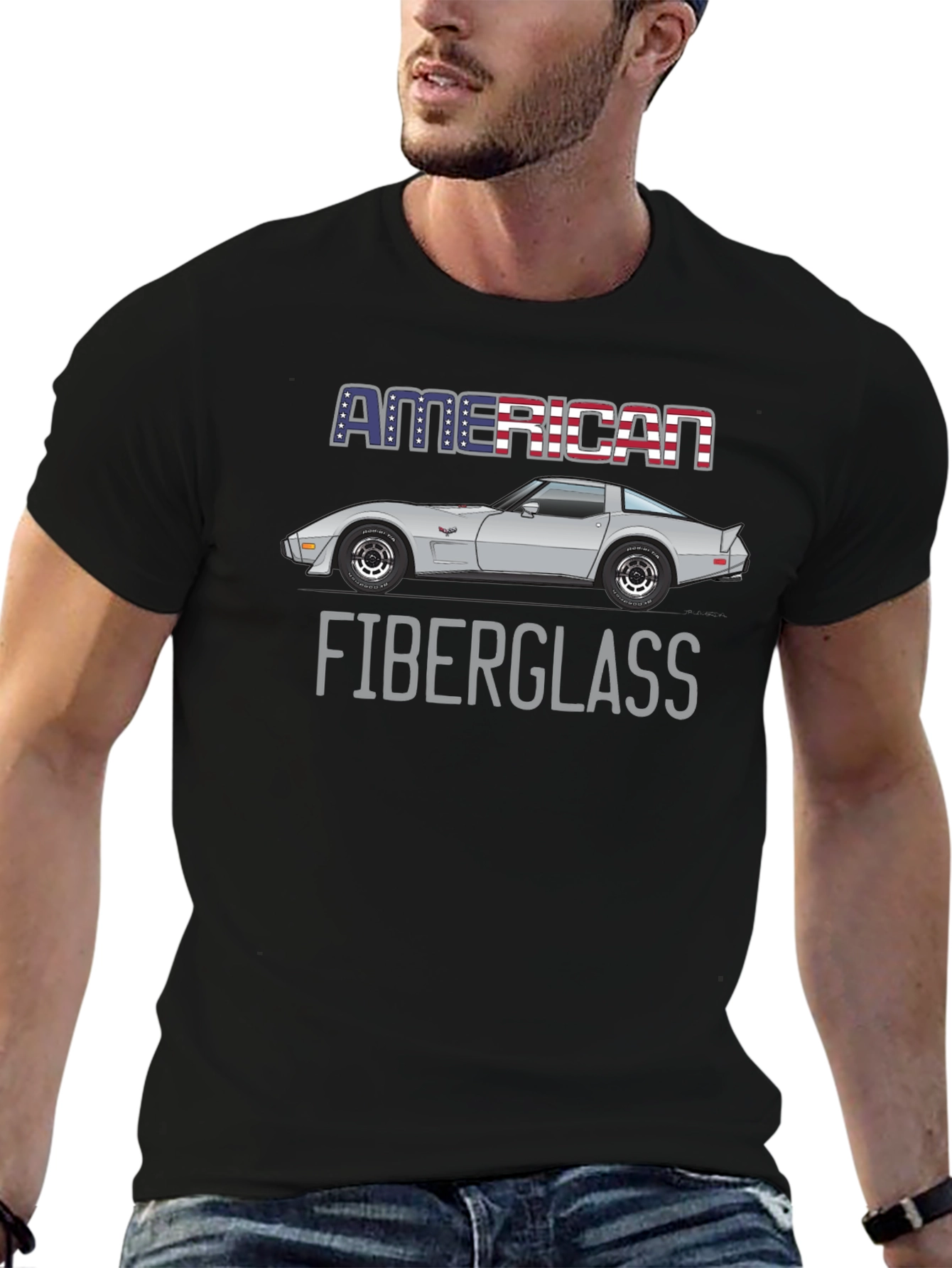 American Fiberglass Car Graphic T-Shirt
