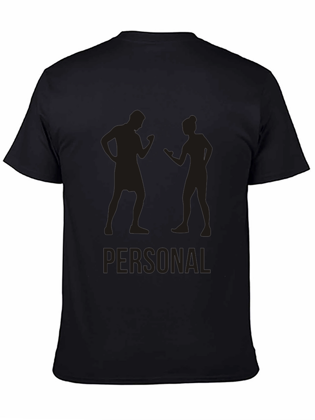 Personal Trainer Silhouette Black Graphic Tee