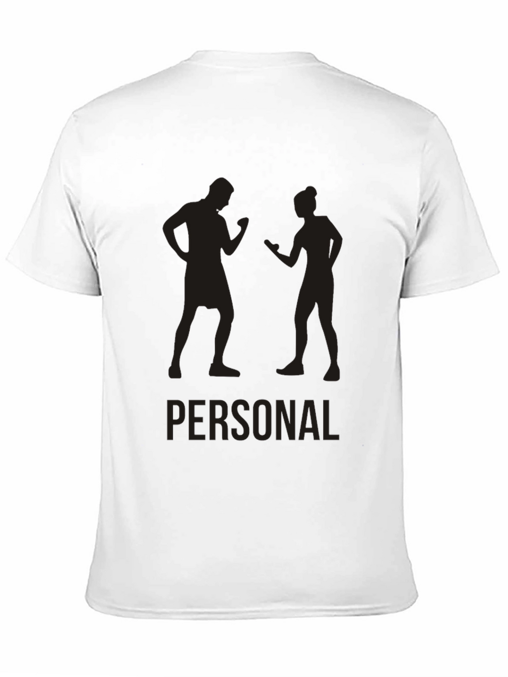 Personal Trainer Silhouette Black Graphic Tee