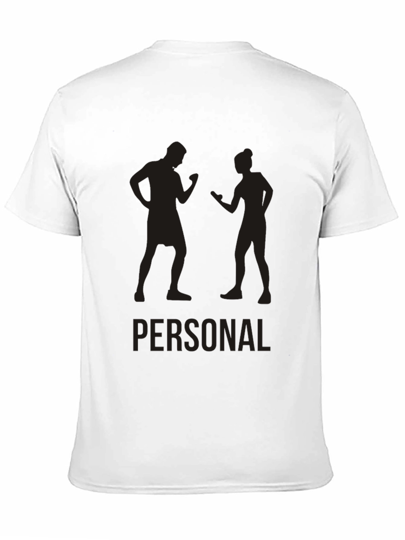 Personal Trainer Silhouette Black Graphic Tee