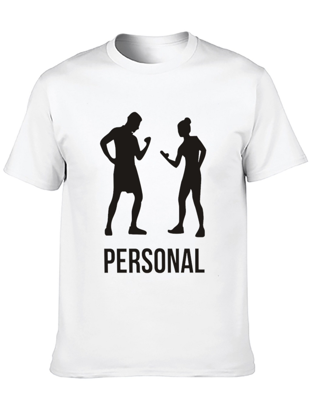 Personal Trainer Silhouette Black Graphic Tee