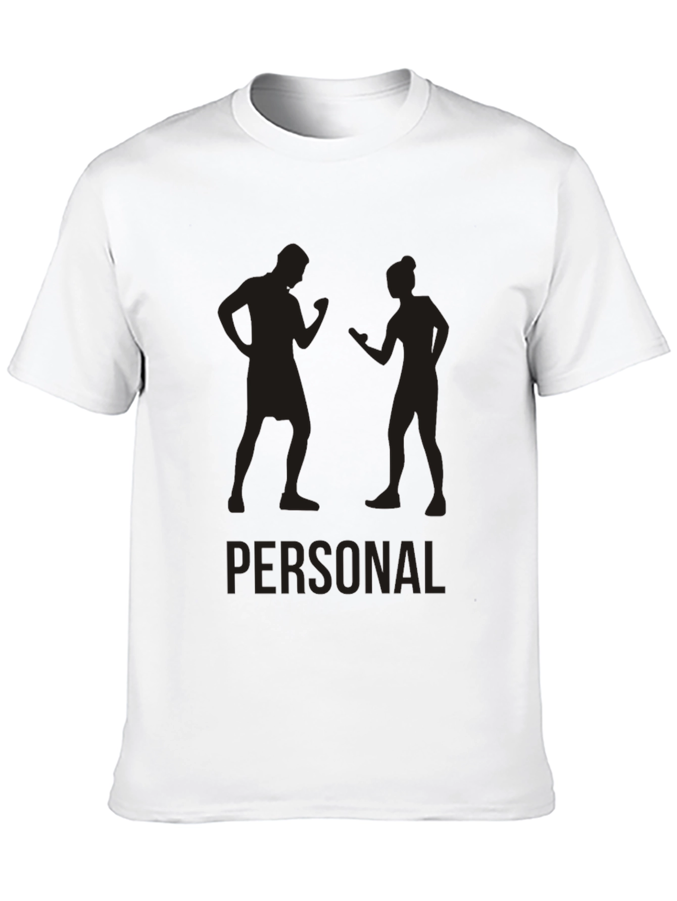 Personal Trainer Silhouette Black Graphic Tee