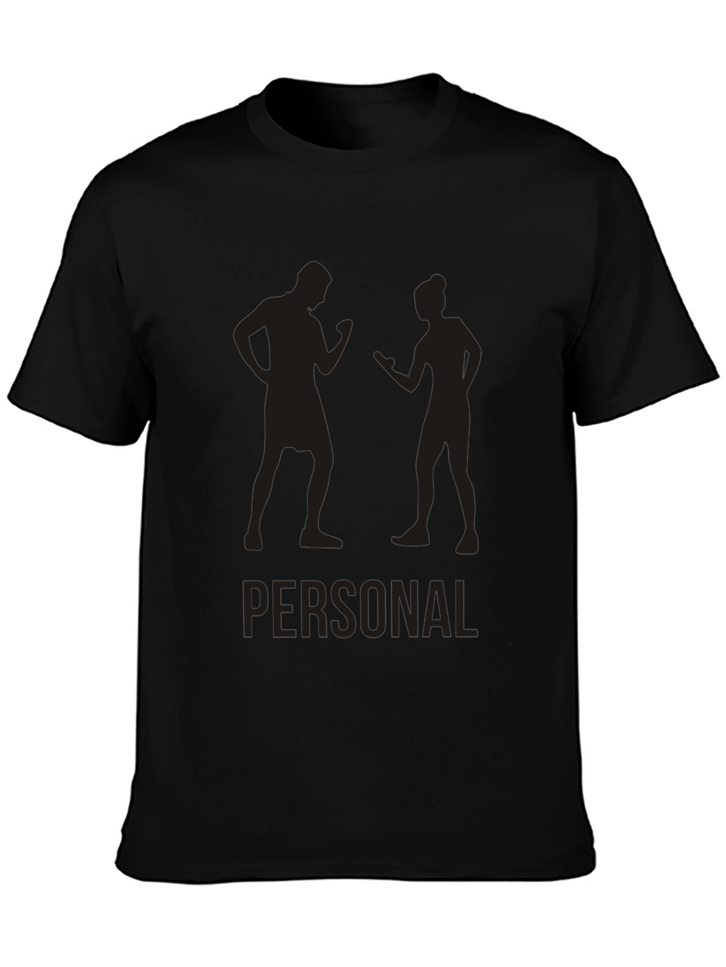 Personal Trainer Silhouette Black Graphic Tee
