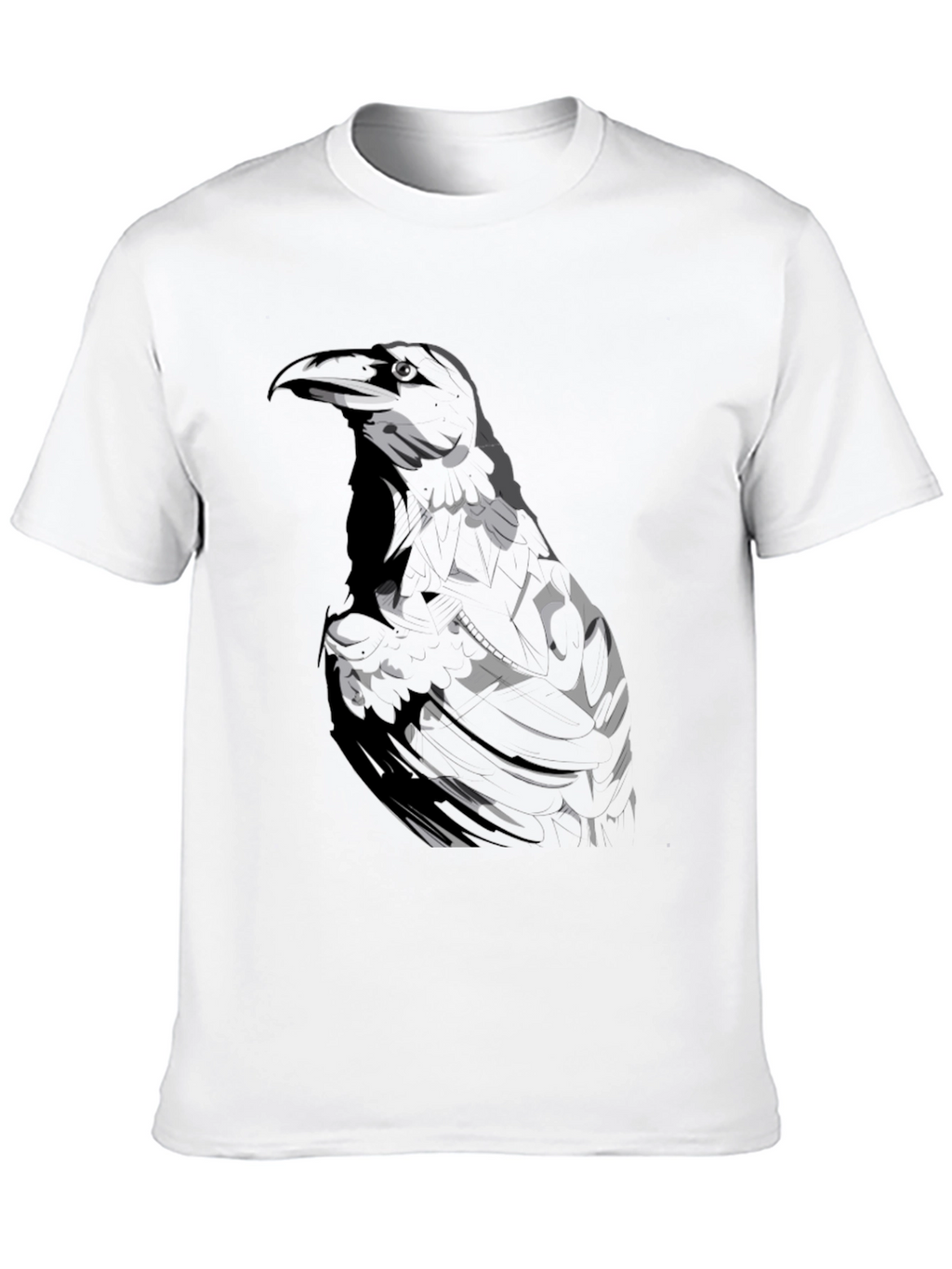 Raven Graphic Black T-Shirt