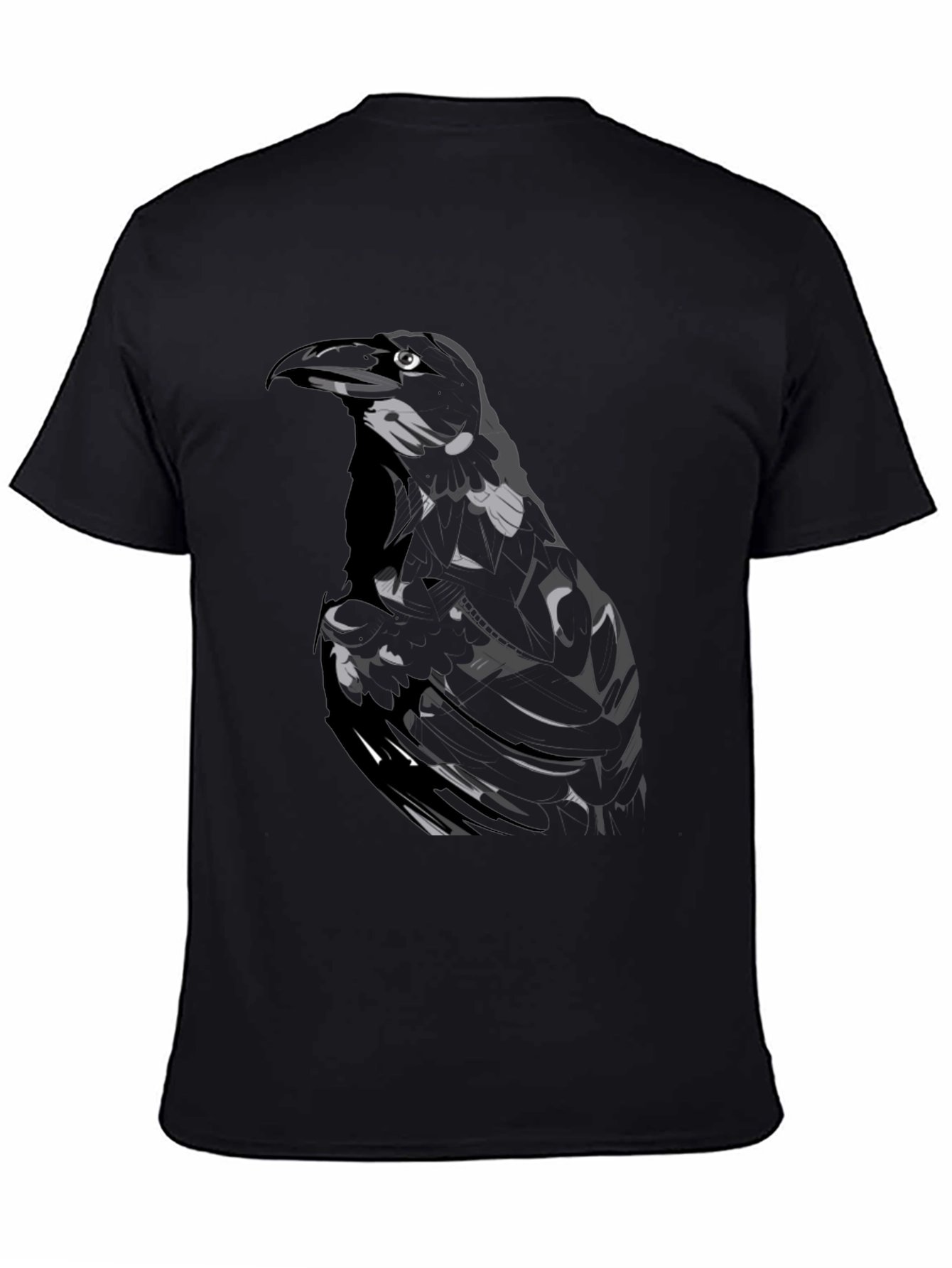 Raven Graphic Black T-Shirt
