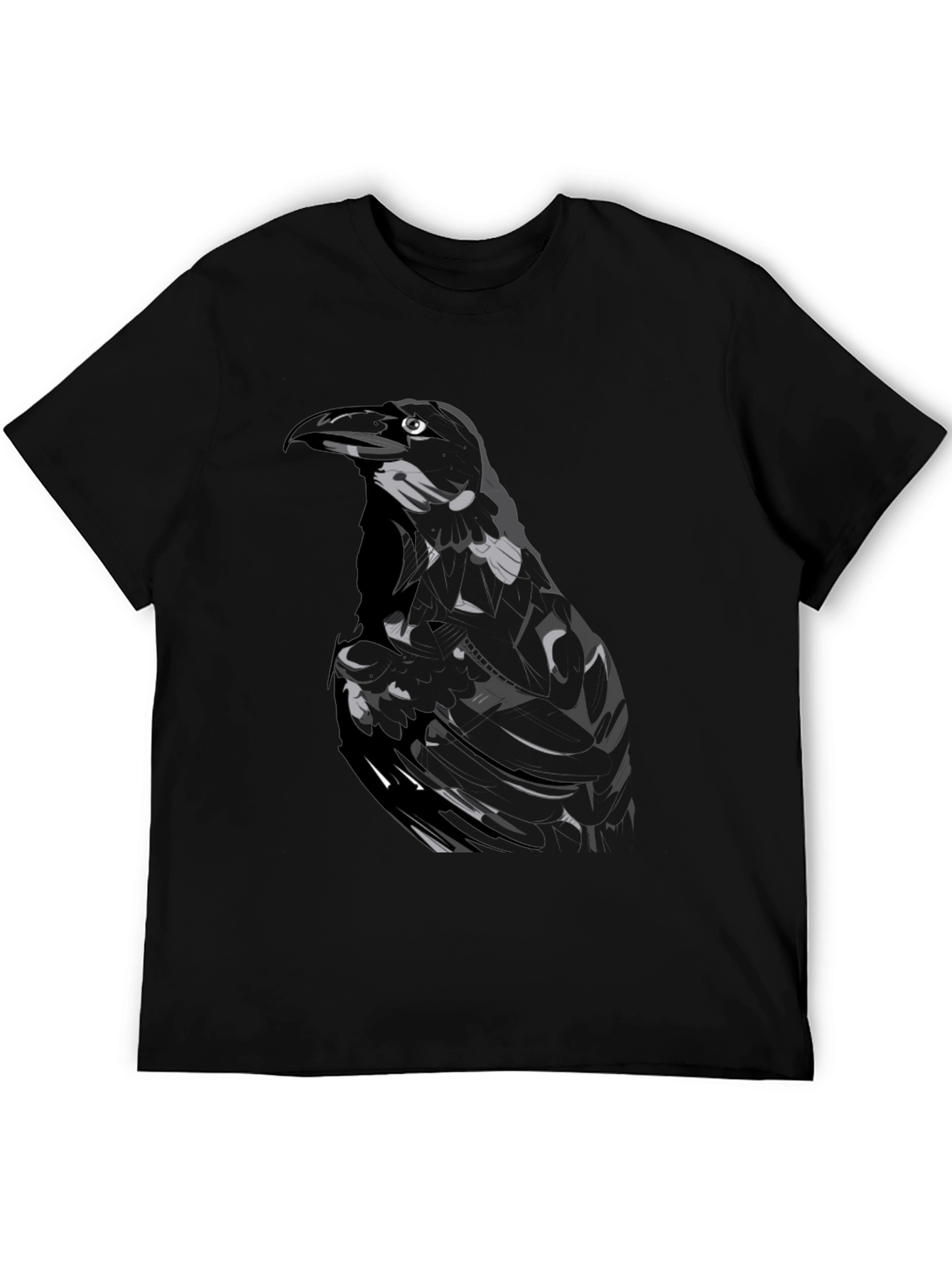 Raven Graphic Black T-Shirt