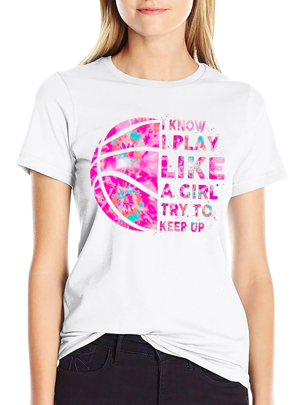 I Play Like a Girl Basketball T-Shirt