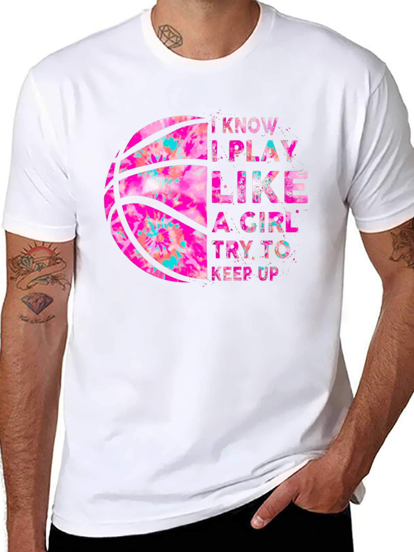 I Play Like a Girl Basketball T-Shirt
