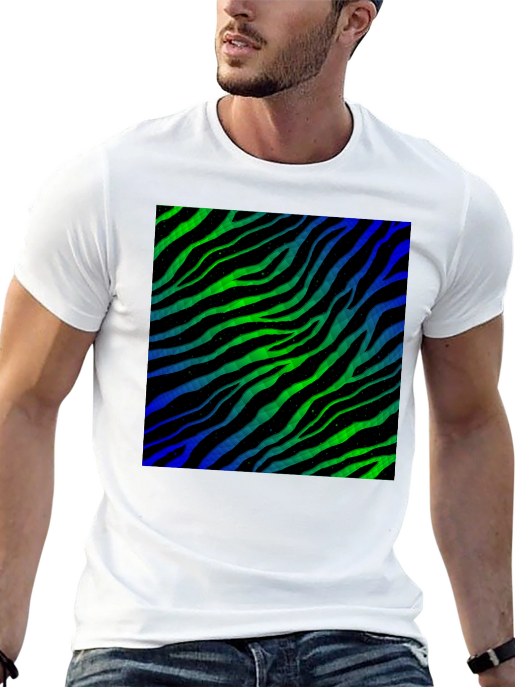 Zebra Stripe Pattern T-Shirt