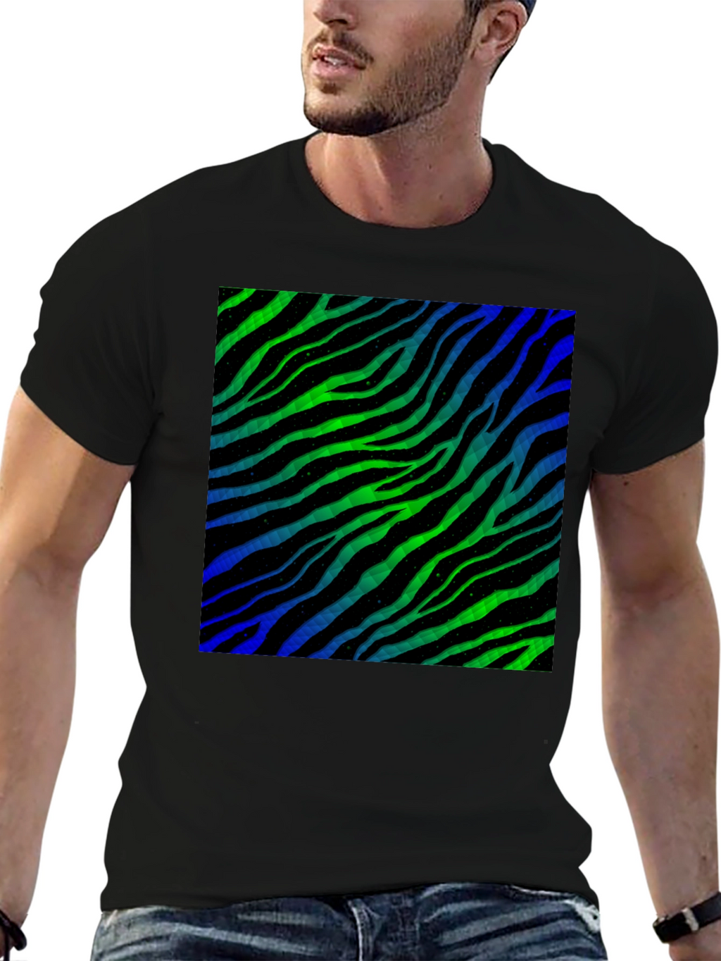Zebra Stripe Pattern T-Shirt