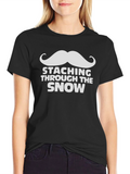 Staching Through the Snow Holiday T-Shirt