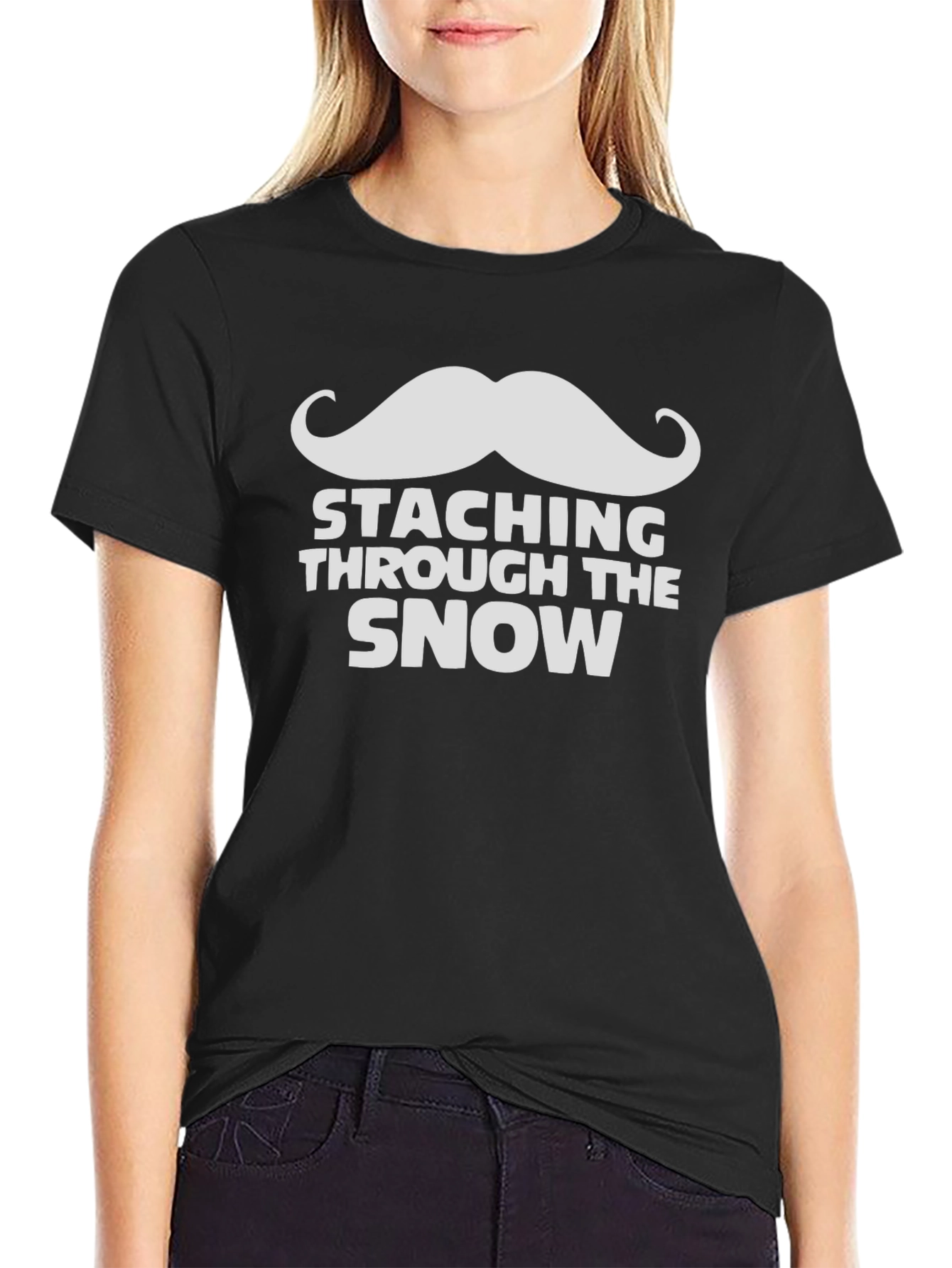Staching Through the Snow Holiday T-Shirt